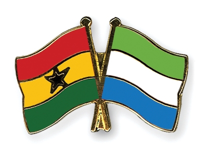 Fahnen Pins Ghana Sierra-Leone