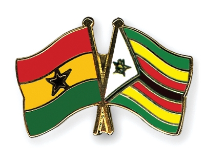 Fahnen Pins Ghana Simbabwe