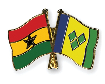 Fahnen Pins Ghana St-Vincent-und-die-Grenadinen