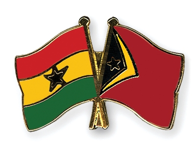 Fahnen Pins Ghana Timor-Leste