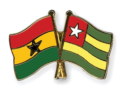 Fahnen Pins Ghana Togo