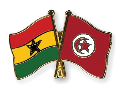 Fahnen Pins Ghana Tunesien