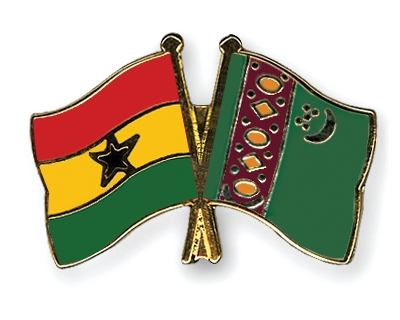 Fahnen Pins Ghana Turkmenistan
