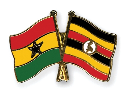 Fahnen Pins Ghana Uganda