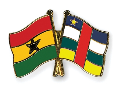 Fahnen Pins Ghana Zentralafrikanische-Republik