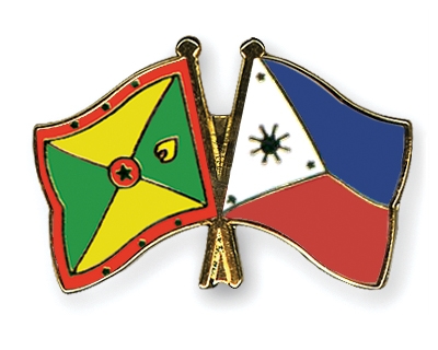 Fahnen Pins Grenada Philippinen