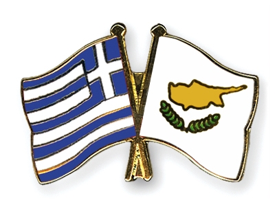 Fahnen Pins Griechenland Zypern