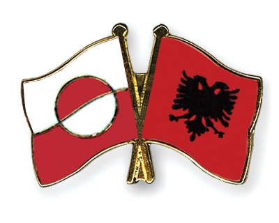 Fahnen Pins Grnland Albanien