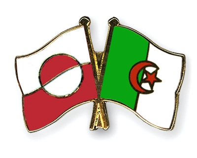 Fahnen Pins Grnland Algerien