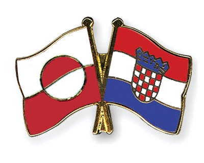 Fahnen Pins Grnland Kroatien