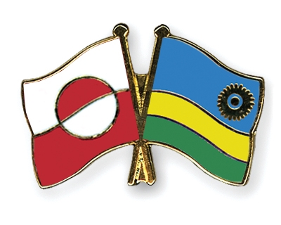 Fahnen Pins Grnland Ruanda