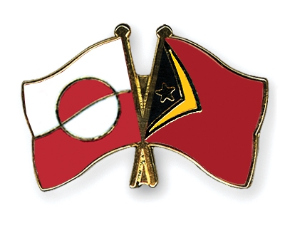 Fahnen Pins Grnland Timor-Leste