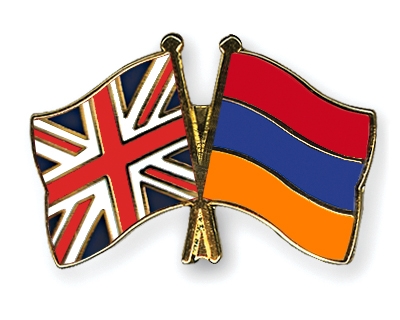Fahnen Pins Grossbritannien Armenien