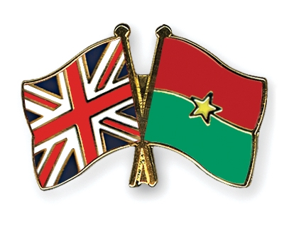 Fahnen Pins Grossbritannien Burkina-Faso
