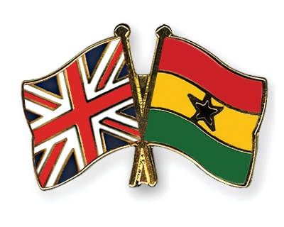 Fahnen Pins Grossbritannien Ghana