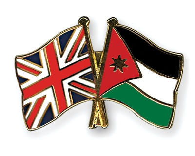 Fahnen Pins Grossbritannien Jordanien
