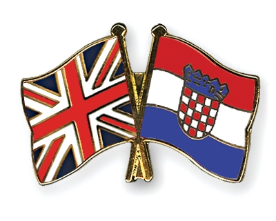 Fahnen Pins Grossbritannien Kroatien