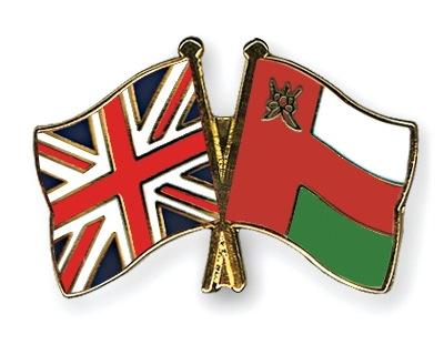 Fahnen Pins Grossbritannien Oman
