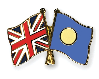 Fahnen Pins Grossbritannien Palau