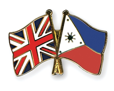Fahnen Pins Grossbritannien Philippinen