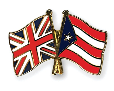Fahnen Pins Grossbritannien Puerto-Rico