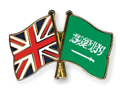 Fahnen Pins Grossbritannien Saudi-Arabien
