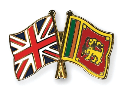 Fahnen Pins Grossbritannien Sri-Lanka