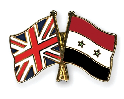 Fahnen Pins Grossbritannien Syrien