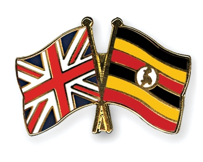 Fahnen Pins Grossbritannien Uganda
