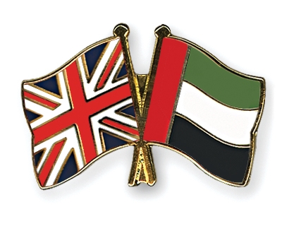 Fahnen Pins Grossbritannien Ver-Arab-Emirate