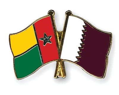 Fahnen Pins Guinea-Bissau Katar