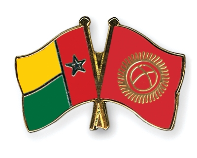 Fahnen Pins Guinea-Bissau Kirgisistan