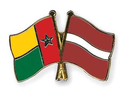 Fahnen Pins Guinea-Bissau Lettland