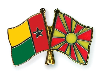 Fahnen Pins Guinea-Bissau Mazedonien