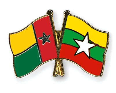 Fahnen Pins Guinea-Bissau Myanmar