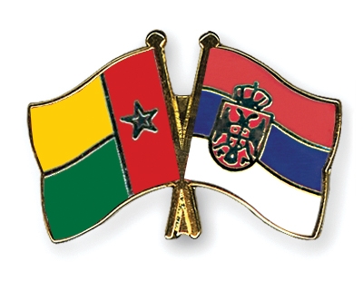 Fahnen Pins Guinea-Bissau Serbien