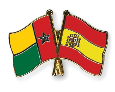 Fahnen Pins Guinea-Bissau Spanien