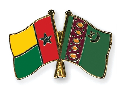 Fahnen Pins Guinea-Bissau Turkmenistan