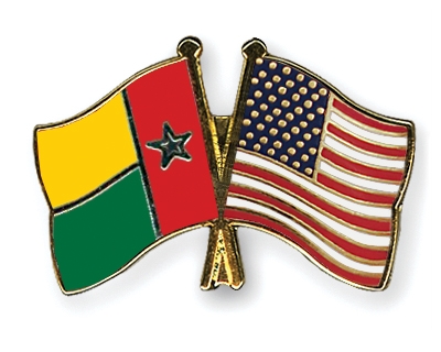 Fahnen Pins Guinea-Bissau USA