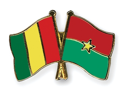 Fahnen Pins Guinea Burkina-Faso