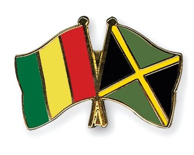 Fahnen Pins Guinea Jamaika