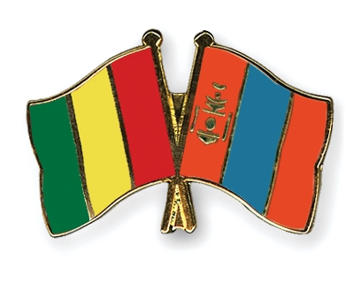Fahnen Pins Guinea Mongolei