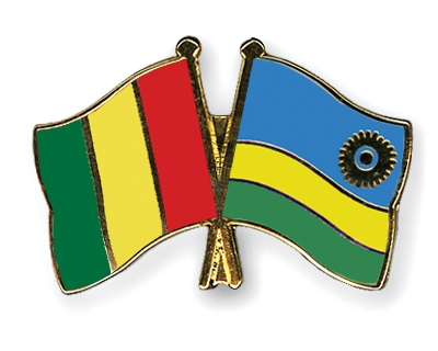 Fahnen Pins Guinea Ruanda