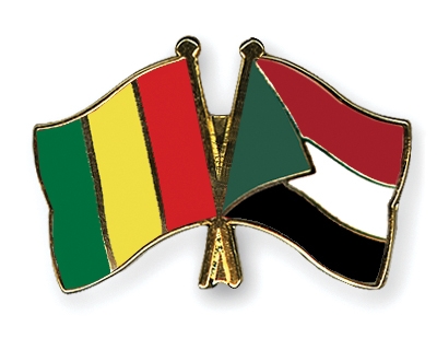 Fahnen Pins Guinea Sudan