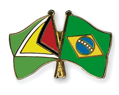 Fahnen Pins Guyana Brasilien