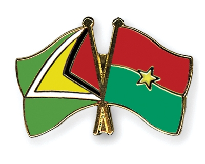 Fahnen Pins Guyana Burkina-Faso