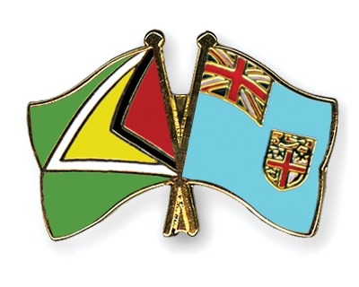 Fahnen Pins Guyana Fidschi