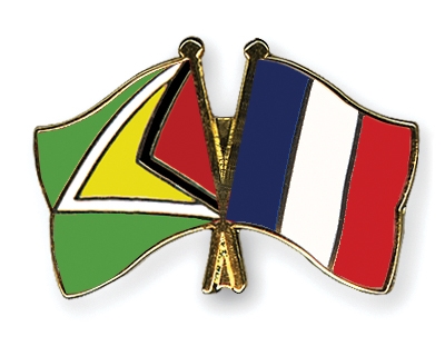 Fahnen Pins Guyana Frankreich