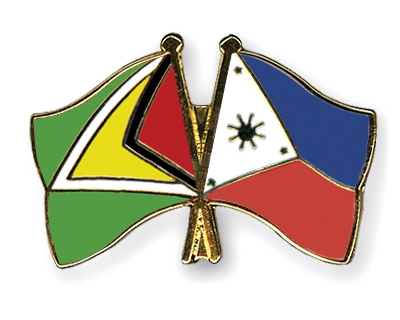 Fahnen Pins Guyana Philippinen