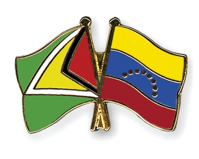 Fahnen Pins Guyana Venezuela